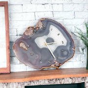 Natural Agate Mantel Clock (13 Inch) - Mod North & Co.