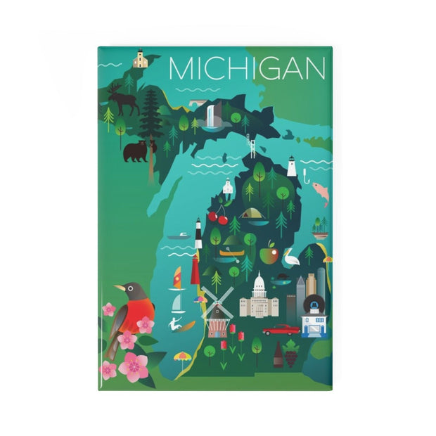 MICHIGAN REFRIGERATOR MAGNET