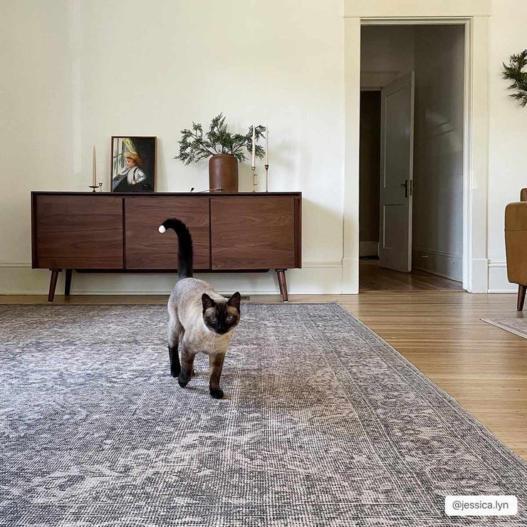 Greenpoint Dusty Blue Washable Rug