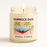 Hammock Daze – Scented Candle, 9 oz Jar, Amber, Agave & Melon