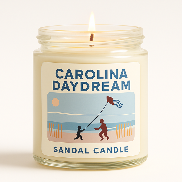 Carolina Daydream – Scented Candle, 9 oz Jar, Sage, Lemongrass & Mahogany