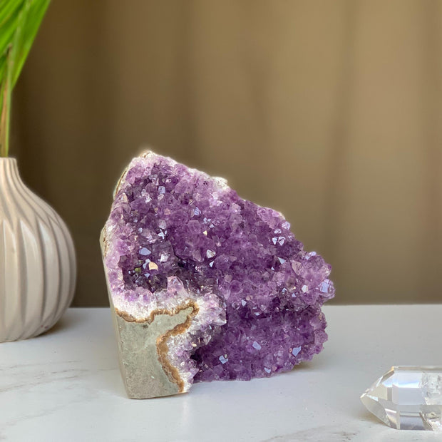 Amethyst cathedral stone for home decor, stunning AAA grade geode from Uruguay