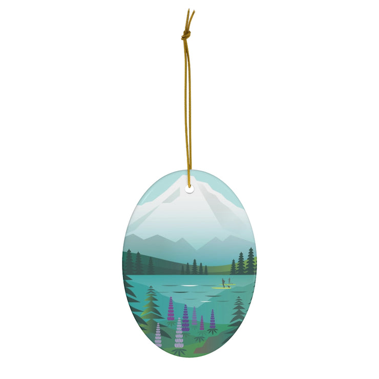 Mount Hood Ceramic Ornament
