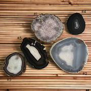Vivi Wood Agate Wall Hanging | Choose Your Agate Slice - Mod North & Co.