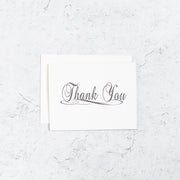 Traditional Scripted Thank You Single Cards