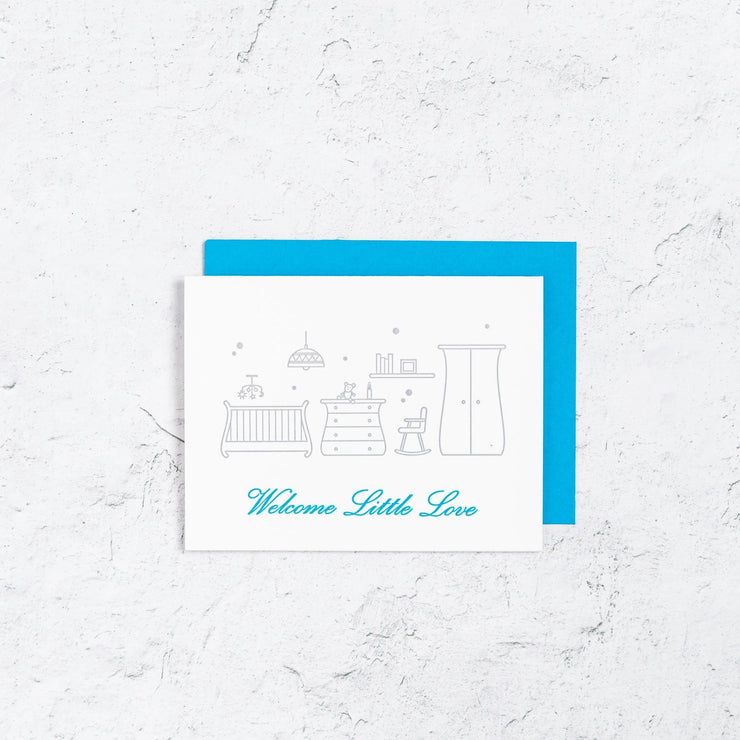 Welcome Little One Nursery Card