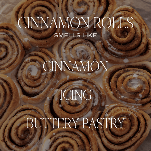Cinnamon Rolls Soy Candle - White Jar - 11 oz