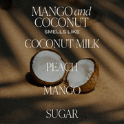 Mango and Coconut Soy Patterned Candle - Clear Jar - 9 oz