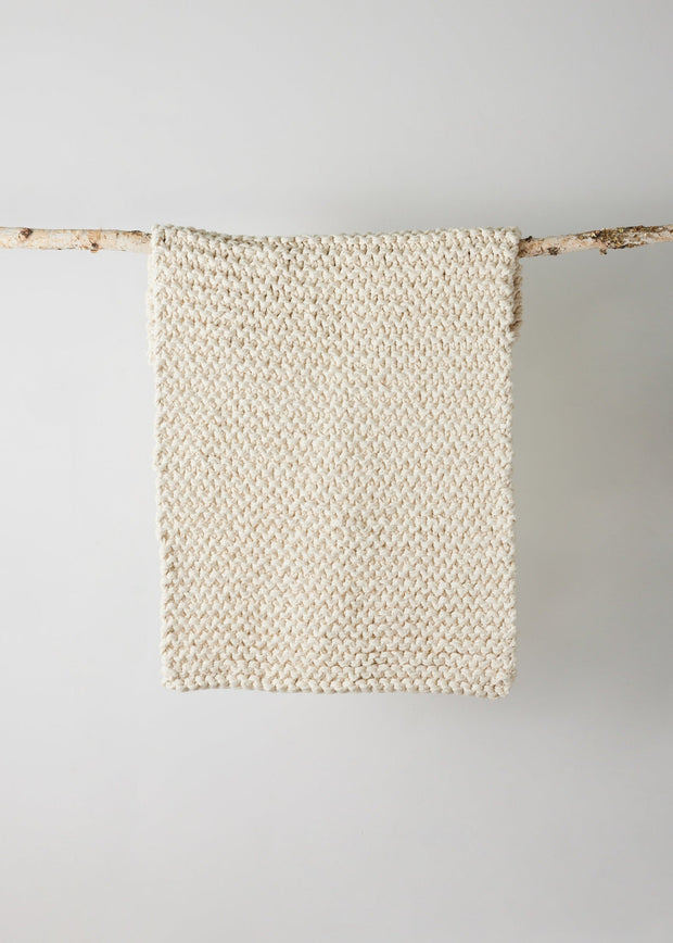 Chunky Ecru Hand-Loomed Mat