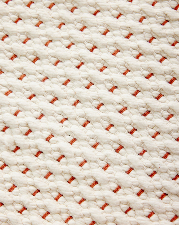 Terracotta Luxe Hand-Loomed Cotton Twill Mat
