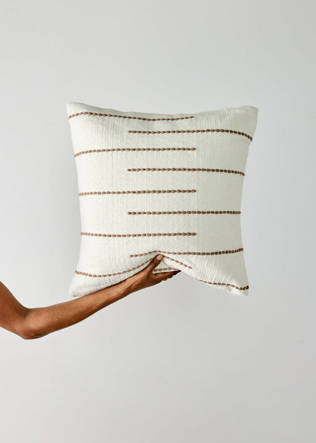 Zuri Hand-Loomed Wool Throw Pillow