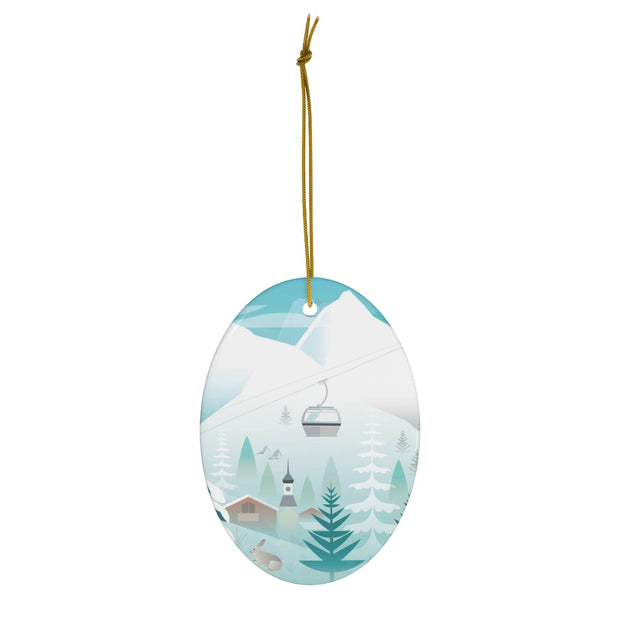 Mammoth Lakes Ceramic Ornament