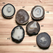 Vivi Wood Agate Wall Hanging | Choose Your Agate Slice - Mod North & Co.