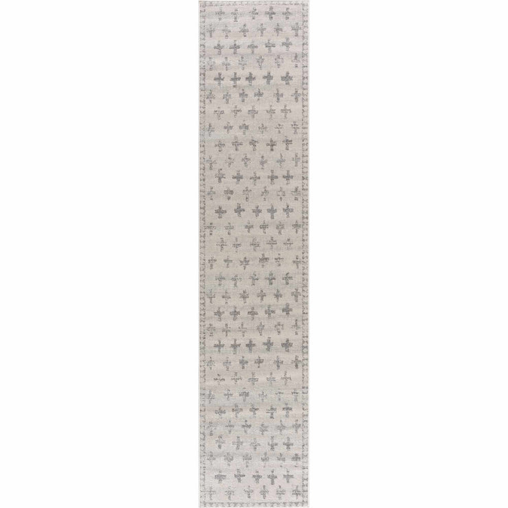 Tigris Swiss Cross Ivory&Gray Area Rug