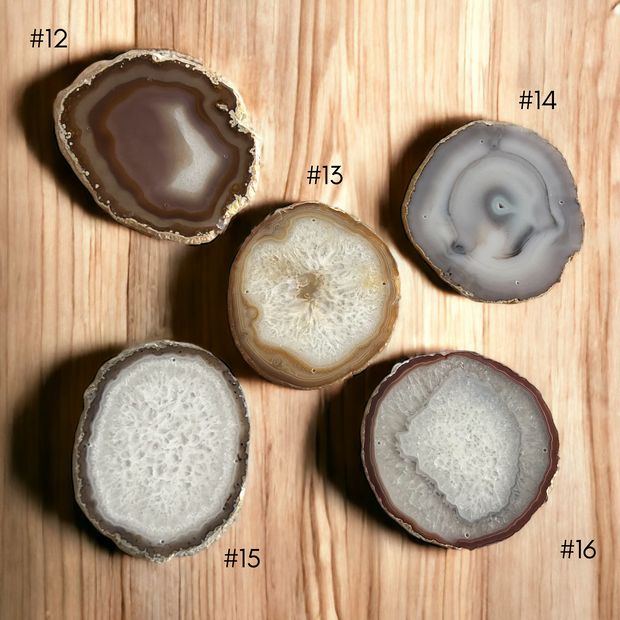 Brass Vivi Agate Wall Hanging | Choose Your Agate/Colors - Mod North & Co.