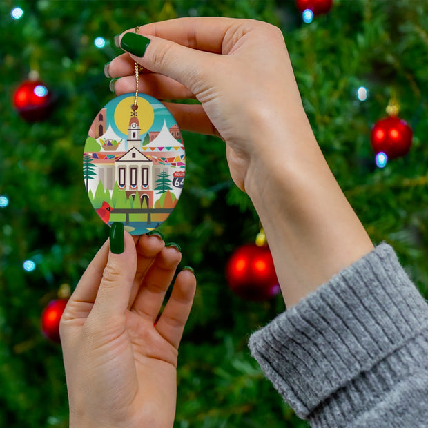 Pittsboro Ceramic Ornament