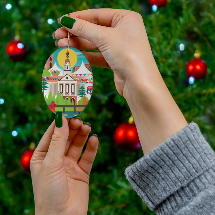 Pittsboro Ceramic Ornament