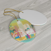 Los Angeles Ceramic Ornament