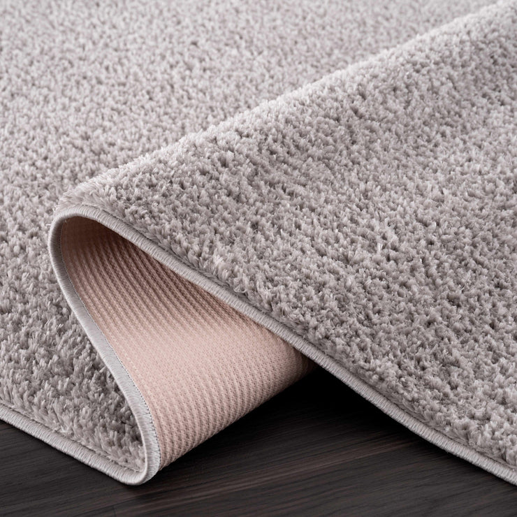 Judy Solid Gray Washable Shag Rug