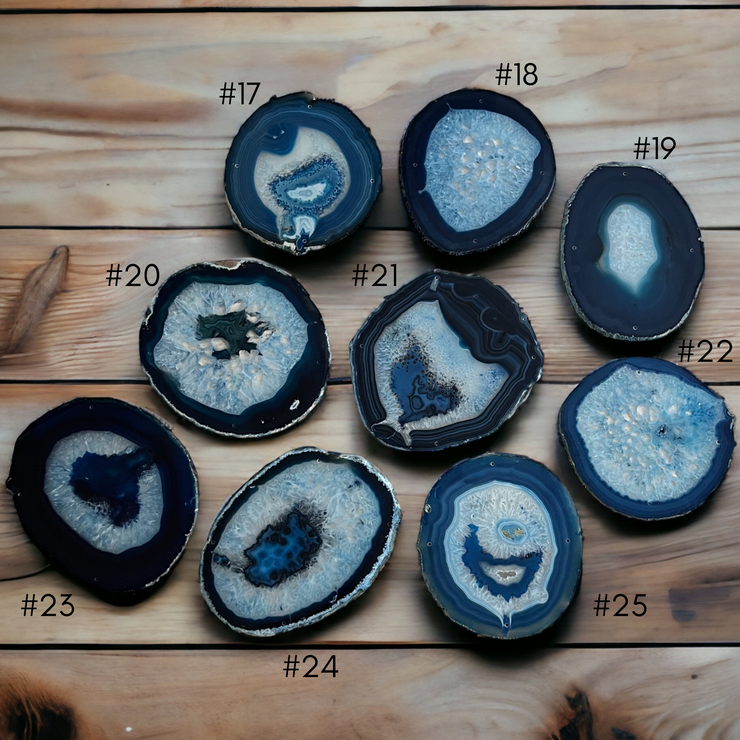 Vivi Wood Agate Wall Hanging | Choose Your Agate Slice - Mod North & Co.