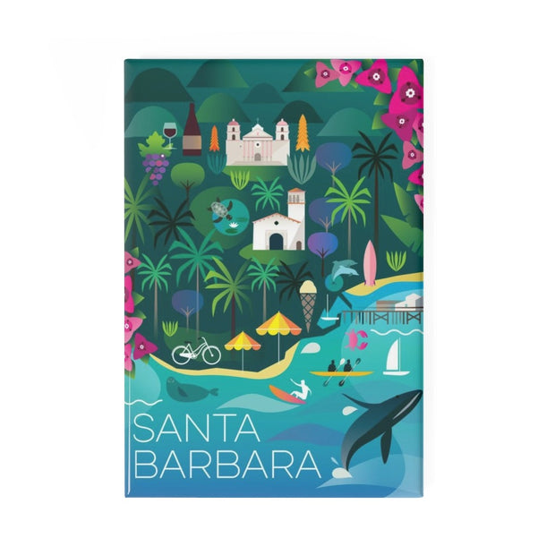 SANTA BARBARA REFRIGERATOR MAGNET