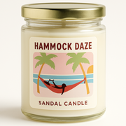 Hammock Daze – Scented Candle, 9 oz Jar, Amber, Agave & Melon