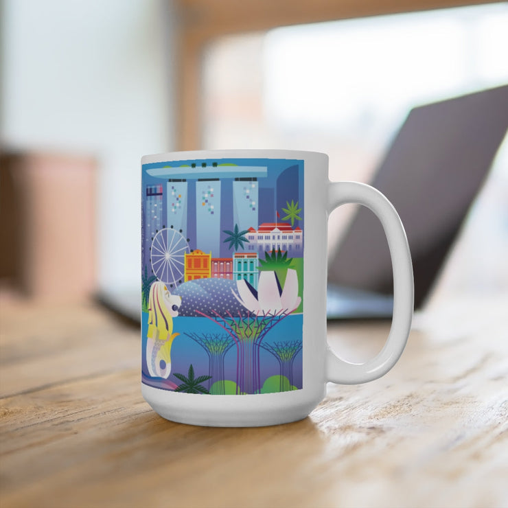 SINGAPORE 11 OZ OR 15OZ CERAMIC MUG