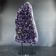 Superb Crystal Geode, Large Cave, Amethyst Crystal for collectors, 14 in Tall Full polished stone, Stunning decor AAA Crystal