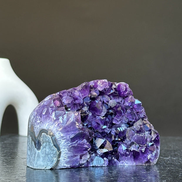 Amethyst cave, crystal purple amethyst