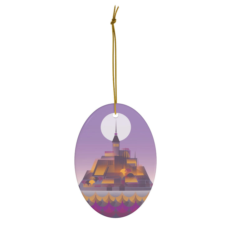 Mont Saint-Michel Ceramic Ornament