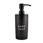 15oz Black Stoneware Hand Soap Dispenser