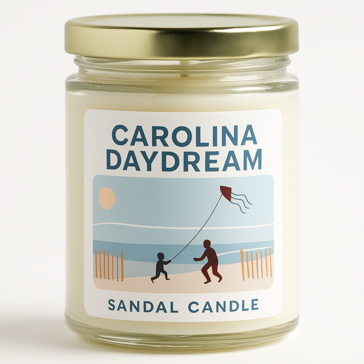 Carolina Daydream – Scented Candle, 9 oz Jar, Sage, Lemongrass & Mahogany