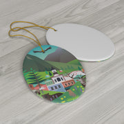 Crested Butte Ceramic Ornament