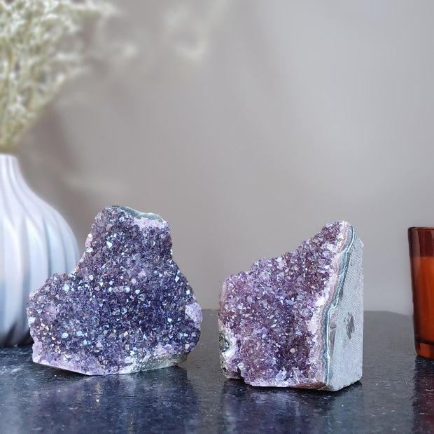Choose your raw amethyst set
