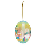 Los Angeles Ceramic Ornament