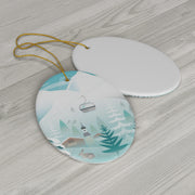 Mammoth Lakes Ceramic Ornament