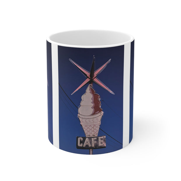 ROADSIDE MUGS - Ice Cream Cafe Ceramic Mug 11oz
