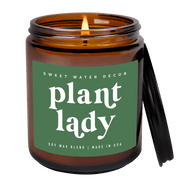 Plant Lady Soy Candle - Amber Jar - 9 oz (Wildflowers and Salt)