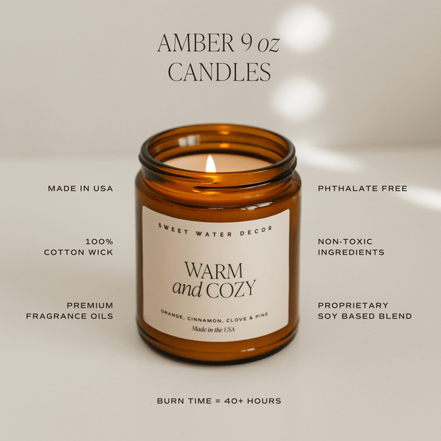 Fraser Fir Soy Candle - Amber Jar - 9 oz
