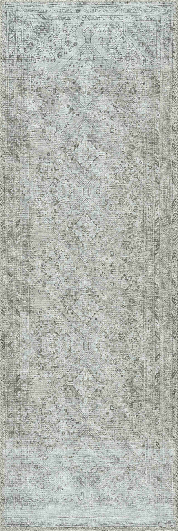 Barny Sage Flat Pile Washable Rug