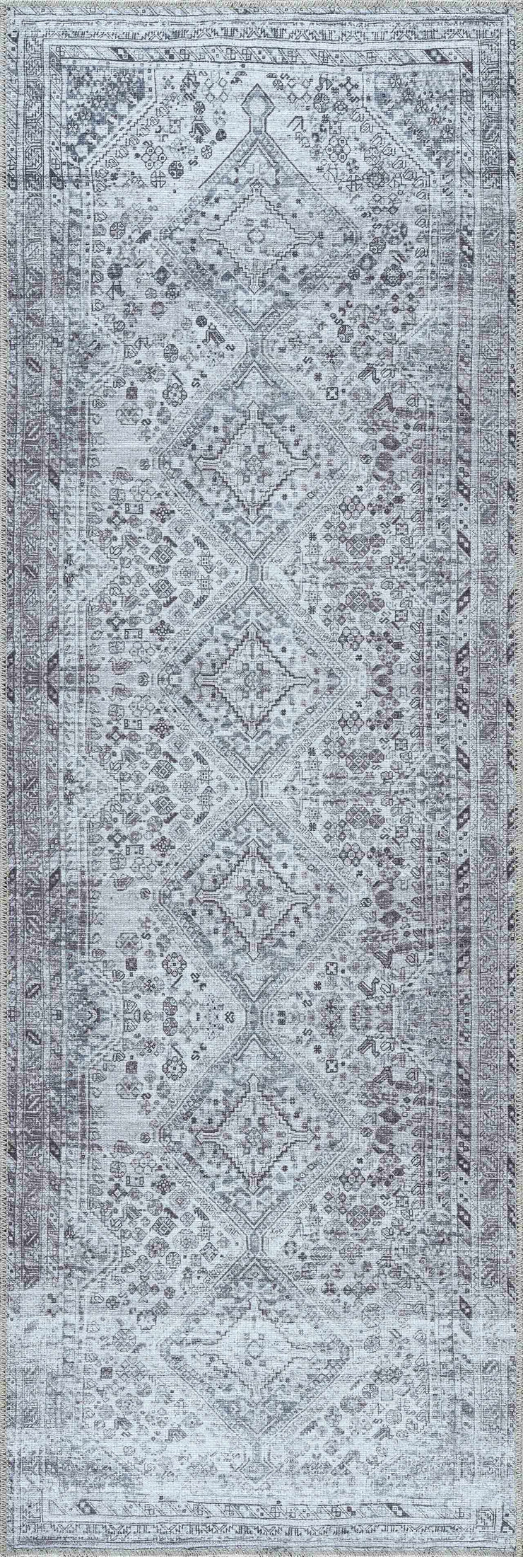 Barny Gray Denim Washable Rug