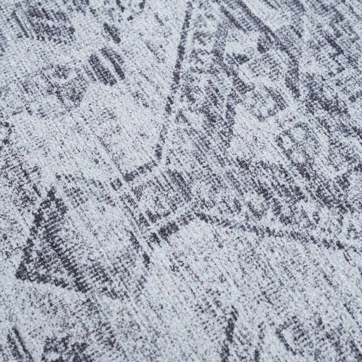 Barny Gray Blue Washable Rug