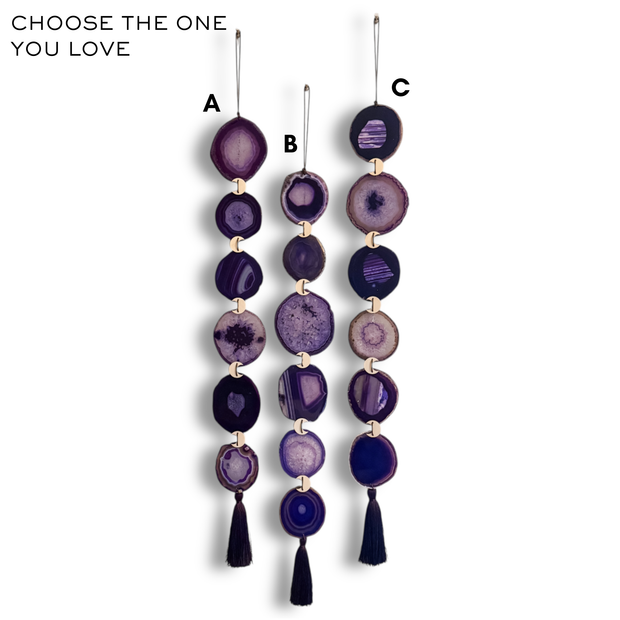 Amethyst Agate Garland (Choose the One You Love)