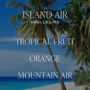 Island Air Soy Patterned Candle - Clear Jar - 9 oz
