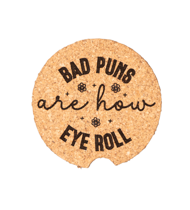 Bad Puns Car Coaster