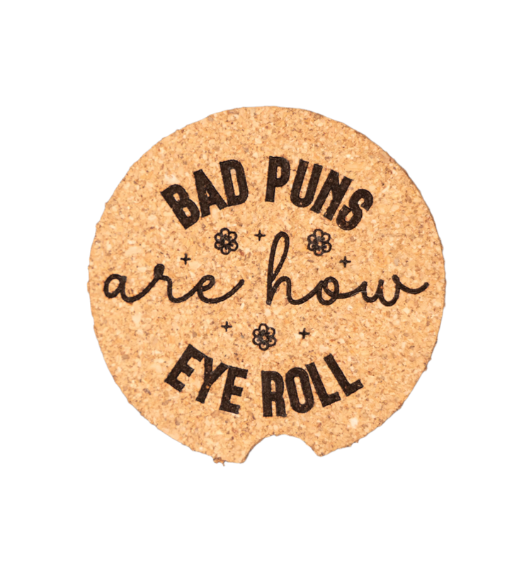 Bad Puns Car Coaster