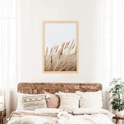Bohemian Pampas Grass Print. Nature Inspired Theme
