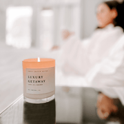 Luxury Getaway Soy Candle - White Jar - 11 oz