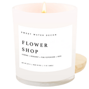 Flower Shop Soy Candle - White Jar - 11 oz