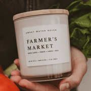Farmer's Market Soy Candle - White Jar - 11 oz